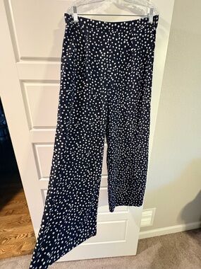 Sugarlips Black Wide Leg Polka Dot Pants